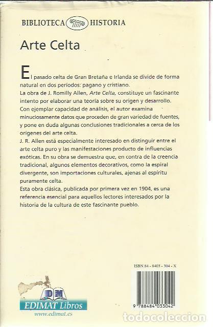 Libros de segunda mano: J. Romilly Allen-Arte Celta.Edimat.2002. - Foto 2