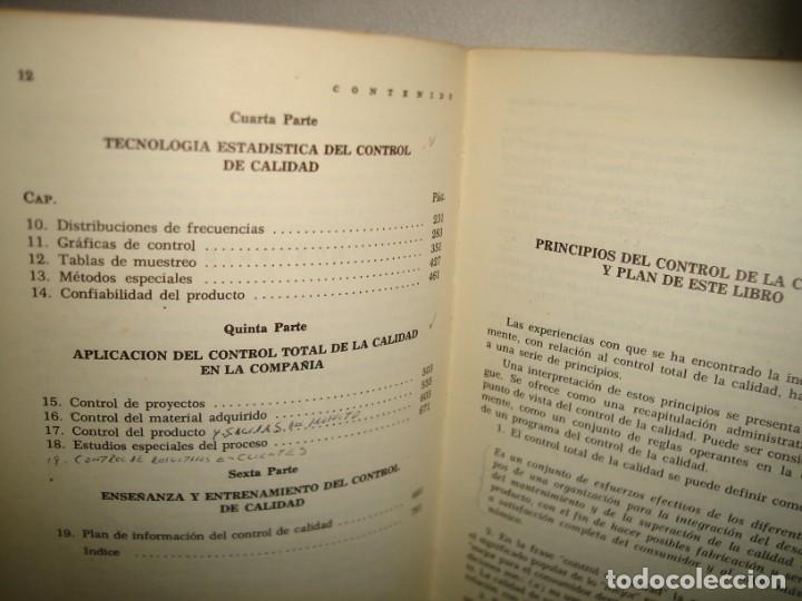 Libros de segunda mano: 24- CONTROL TOTAL DE CALIDAD. INGENIER&Iacute;A Y ADMINISTRACI&Oacute;N - A. V. FEIGENBAUM - Foto 5