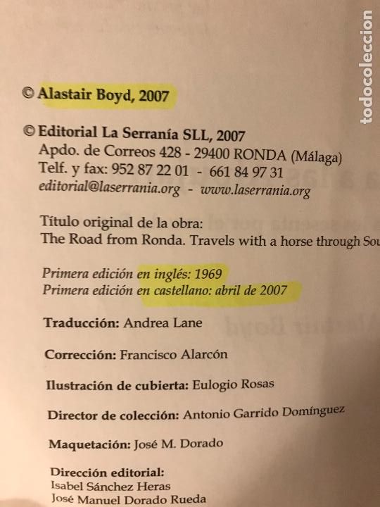 Libros de segunda mano: De Ronda a las Alpujarras. Alastair Boyd. Taurus - Foto 3