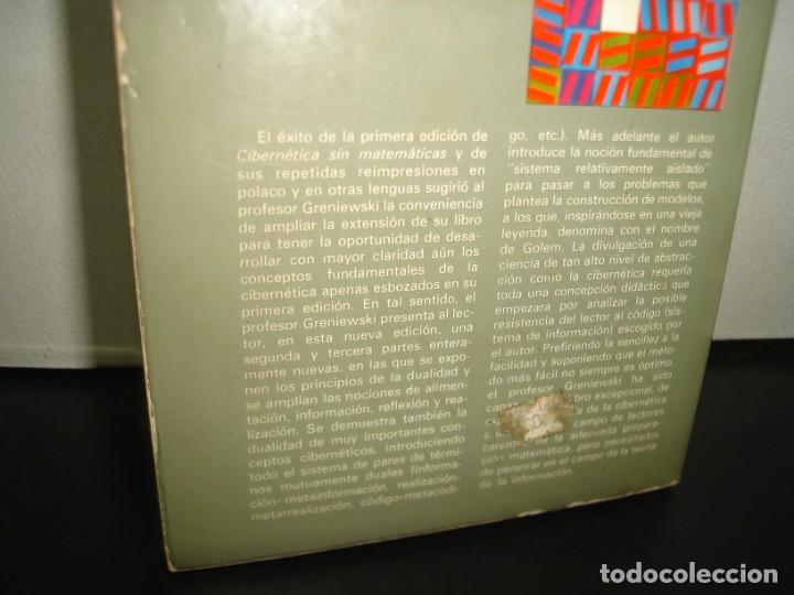 Libros de segunda mano: 27- cibern&eacute;tica sin matem&aacute;ticas - H. Greniewski - Foto 3