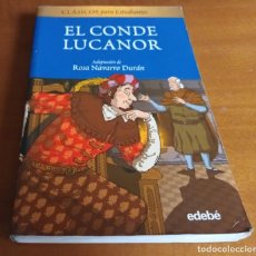 Libros de segunda mano: EL CONDE LUCANOR CLASICOS PARA ESTUDIANTES EDEBE ADAPTACION ROSA NAVARRO DURAN