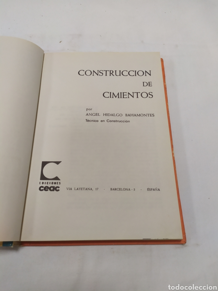 Libros de segunda mano: Construcci&oacute;n de cimientos, Monograf&iacute;as CEAC, 1970 - Foto 4