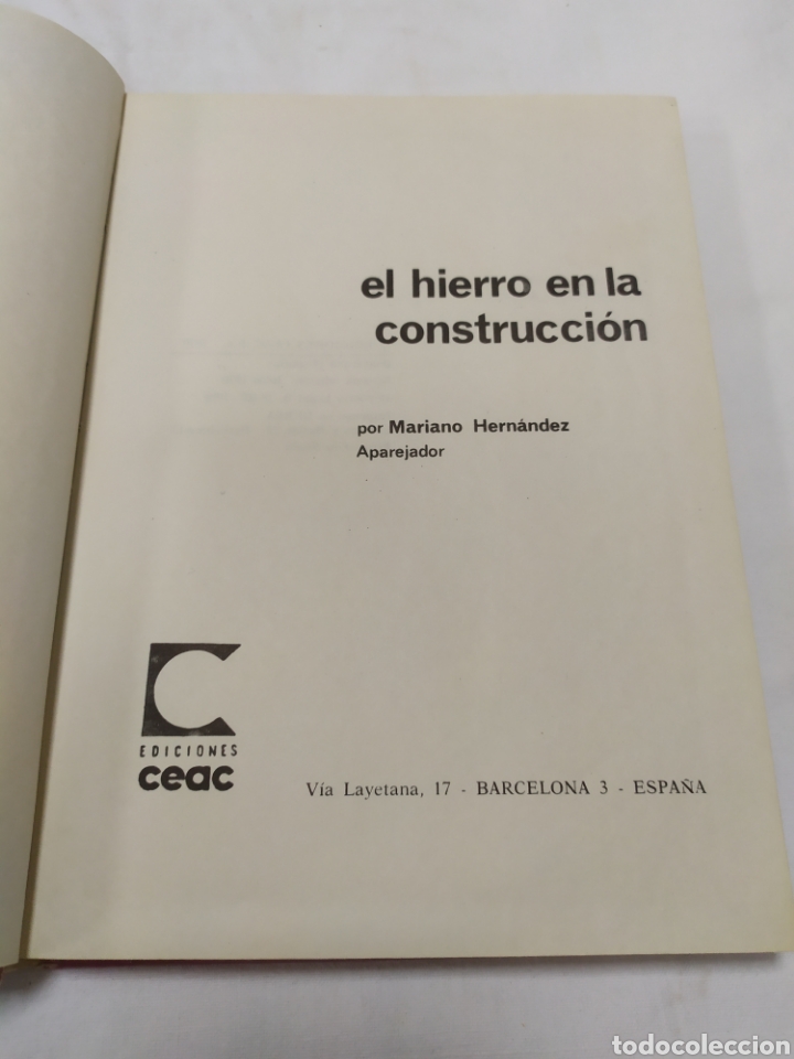 Libros de segunda mano: El hierro en la construcci&oacute;n, Monograf&iacute;as CEAC, 1970 - Foto 4