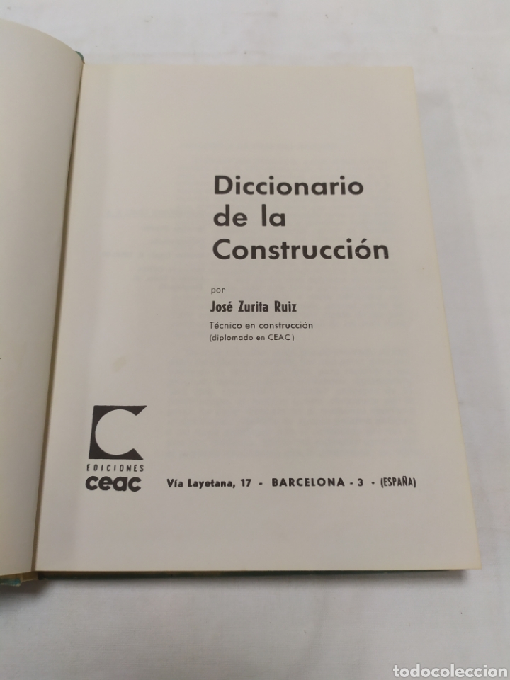 Libros de segunda mano: Diccionarios de la construcci&oacute;n, Monograf&iacute;as CEAC, 1969 - Foto 4