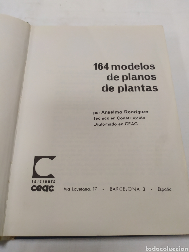 Libros de segunda mano: 164 modelos de planos de plantas, Monograf&iacute;as CEAC, 1971 - Foto 4