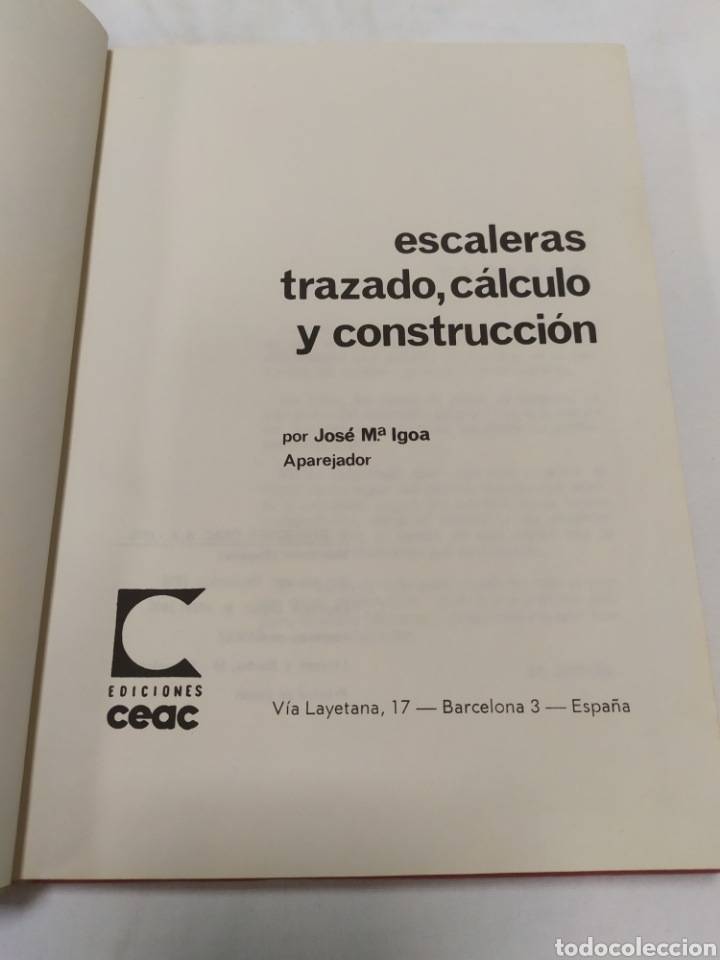Libros de segunda mano: Escaleras, Monograf&iacute;as CEAC, 1970 - Foto 4