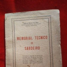 Libros de segunda mano: 1949. MEMORIAL TÉCNICO DEL JABONERO. ALBERTO BORGES DO REGO.. Lote 353261529