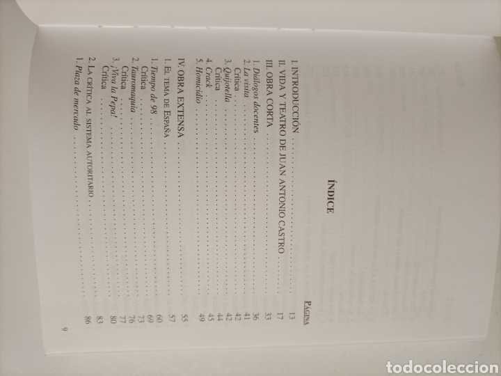Libros de segunda mano: Las obras dram&aacute;ticas de Juan Antonio Castro . Diputaci&oacute;n de Toledo - Foto 6