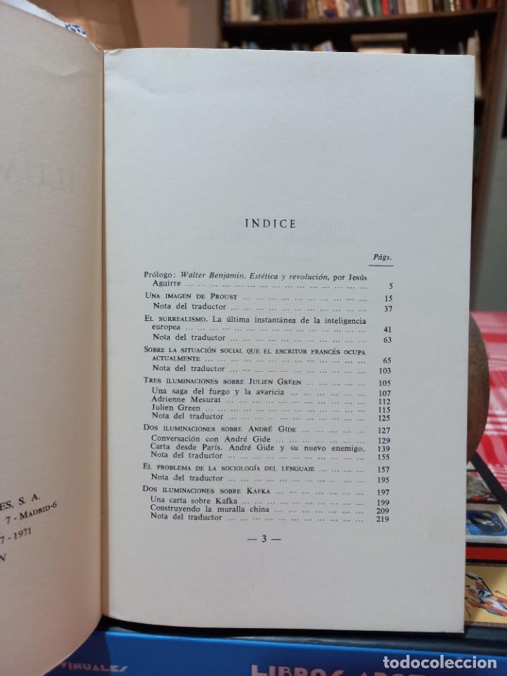 Libros de segunda mano: W. Benjam&iacute;n - Iluminaciones 1 - Taurus 1971 - Primera edici&oacute;n en castellano - Foto 3