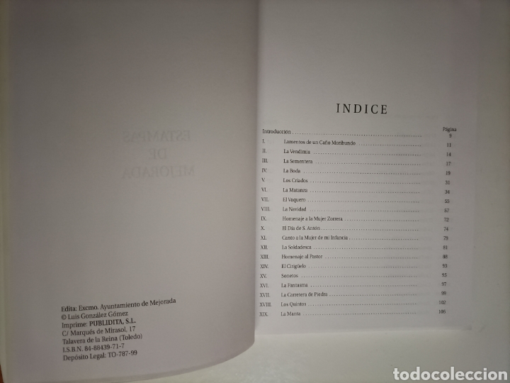 Libros de segunda mano: Estampas de Mejorada Luis Gonz&aacute;lez G&oacute;mez Toledo - Foto 4