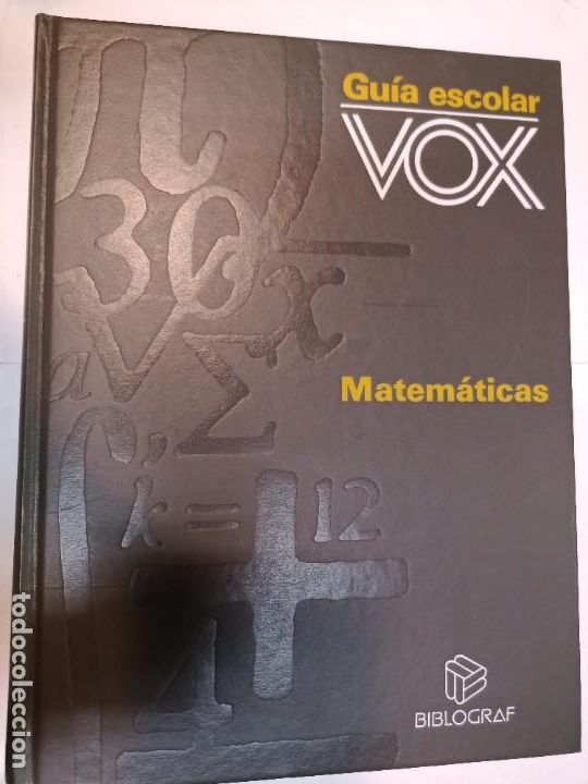 Libros de segunda mano: Guia escolar Vox. Matem&aacute;ticas SA10380 - Foto 1