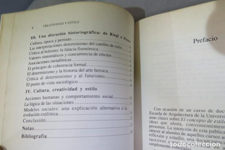 Libros de segunda mano: CREATIVIDAD Y ESTILO: EL CONCEPTO DE ESTILO EN E.H. GOMBRICH. MONTES SERRANO - Foto 3