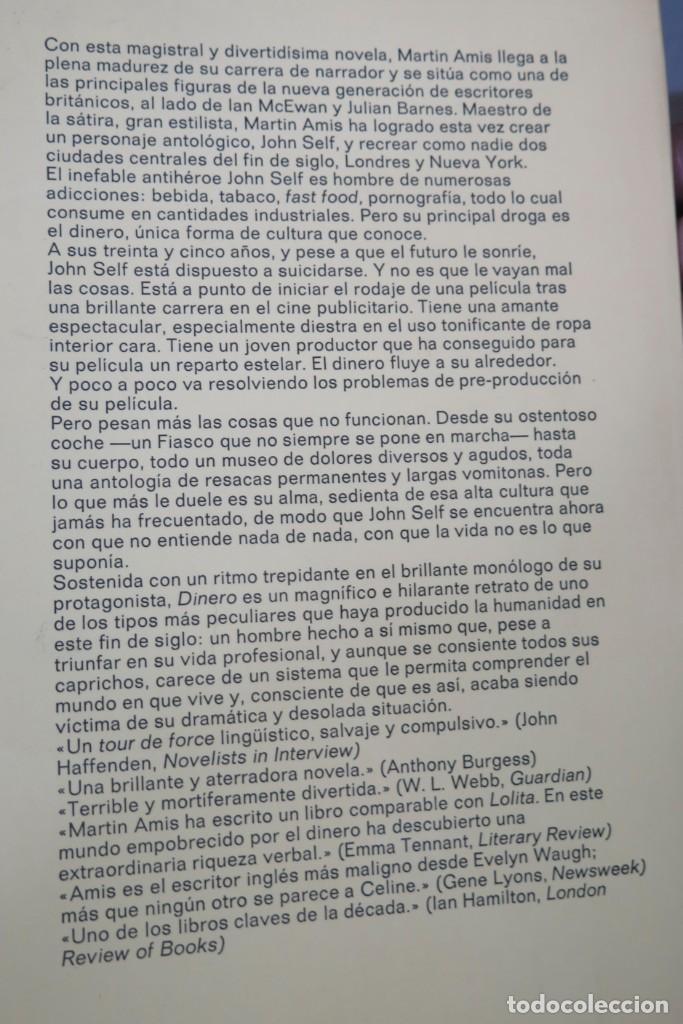 Libros de segunda mano: DINERO. CARTA DE UN SUICIDA. AMIS - Foto 6
