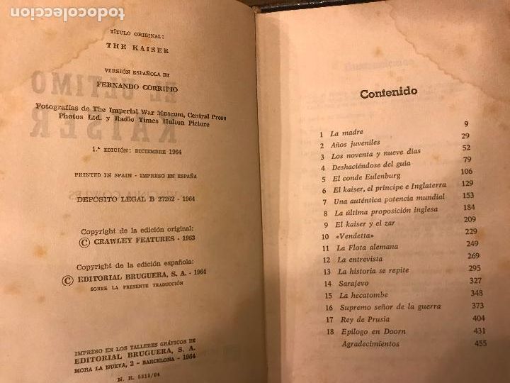Libros de segunda mano: El &uacute;ltimo Kaiser. Virginia Cowles. - Foto 4