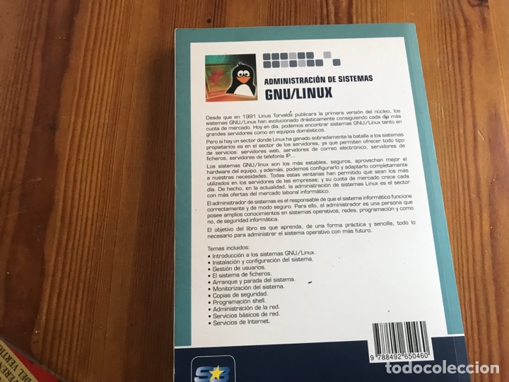 Libros de segunda mano: Administraci&oacute;n de sistemas GNU / Linux. Julio G&oacute;mez. Muy dif&iacute;cil - Foto 3