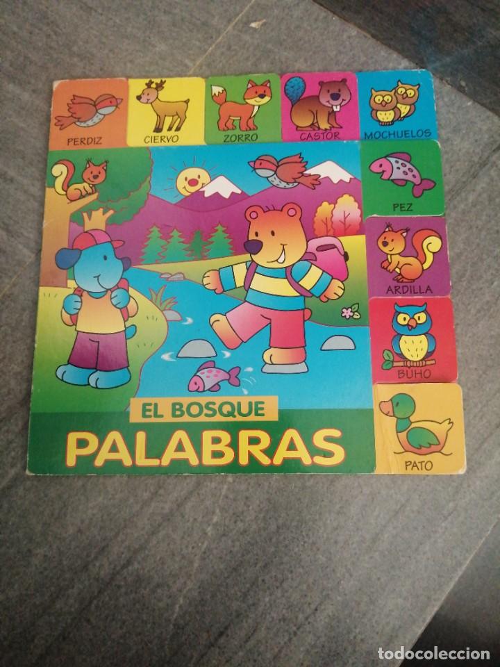 Libros de segunda mano: Libro para ni&ntilde;os El bosque palabras animales ediciones Salda&ntilde;a Carmen Busquets