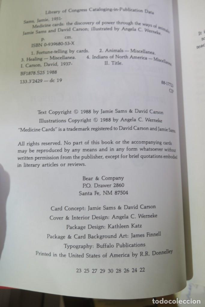 Libros de segunda mano: Medicine Cards. Jamie Sams. David Carson - Foto 3