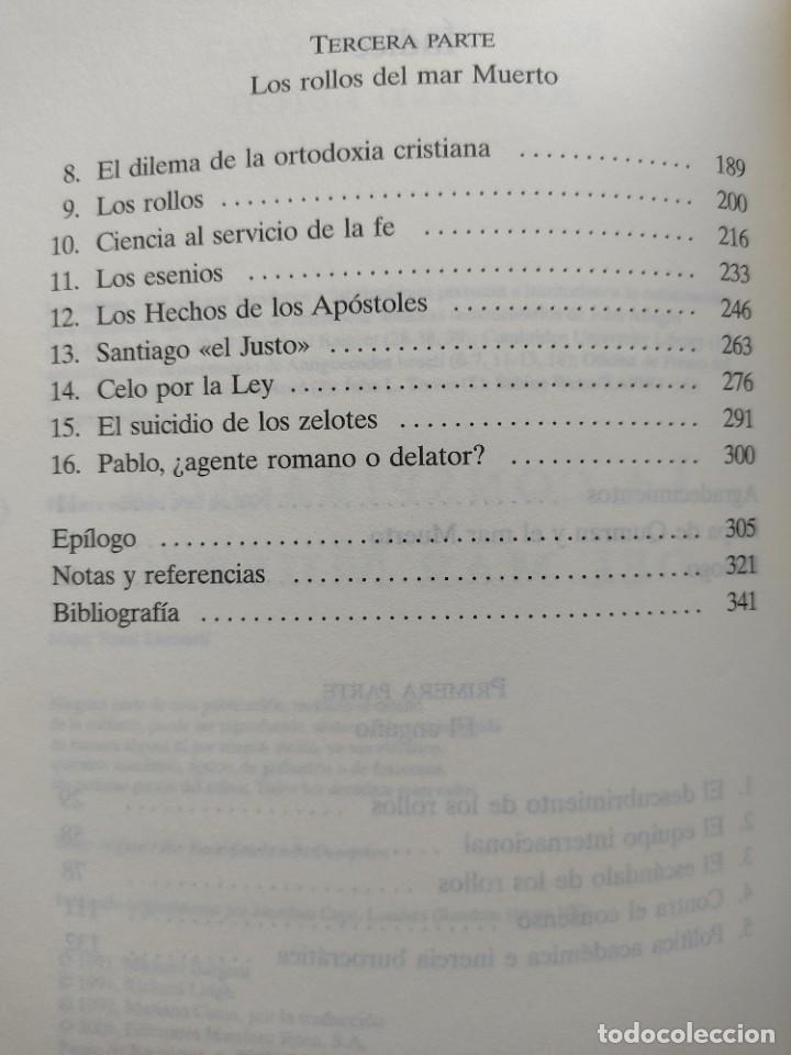 Libros de segunda mano: Michael Baigent-La conspiraci&oacute;n del Mar Muerto. - Foto 3