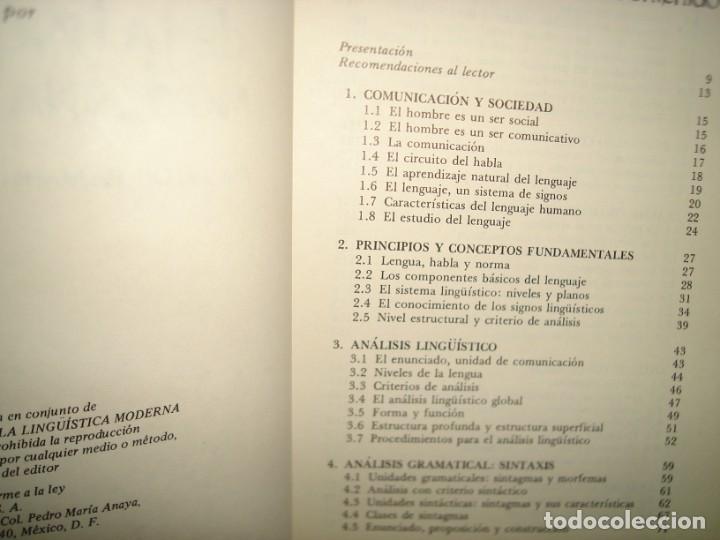 Libros de segunda mano: 30- TEOR&Iacute;A Y PR&Aacute;CTICA DE LA LING&Uuml;&Iacute;STICA MODERNA - MANUEL ORTU&Ntilde;O MART&Iacute;NEZ - Foto 3