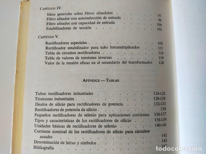 Libros de segunda mano: CIRCUITOS RECTIFICADORES - JAIME PERELLO - EDICIONES REDE 1965 - Foto 4