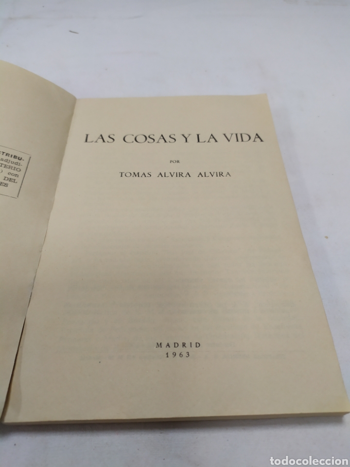 Libros de segunda mano: Las cosas de la vida, edici&oacute;n el carro verde, 1963 - Foto 3