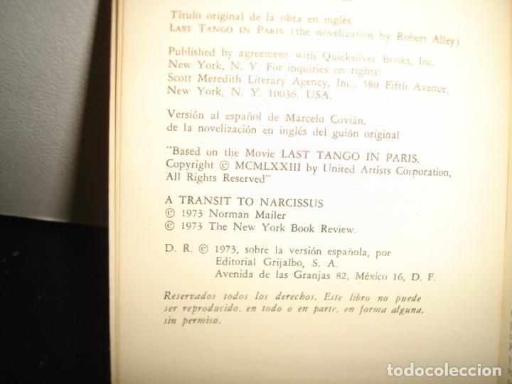 Libros de segunda mano: 31- EL &Uacute;LTIMO TANGO EN PAR&Iacute;S - ROBERT ALLEY - Foto 3