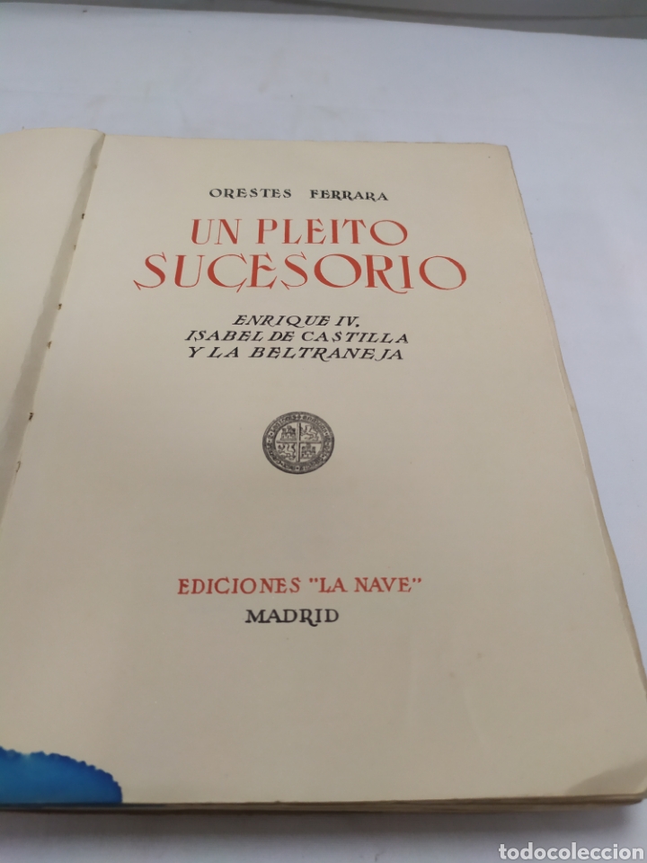 Libros de segunda mano: Un pleito sucesorio, Ediciones la nave, 1945 - Foto 3