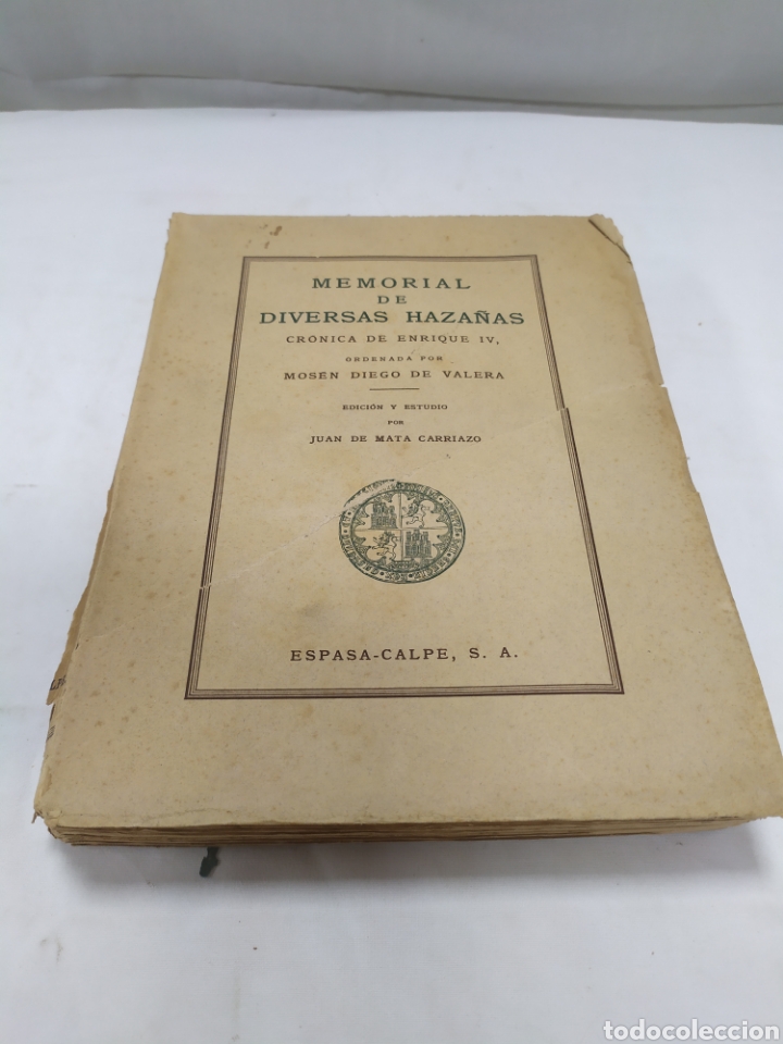 Libros de segunda mano: Memorial de diversas haza&ntilde;as, Espasa Calpe, 1941 - Foto 1