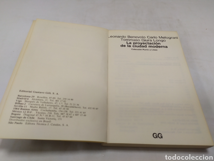 Libros de segunda mano: La proyectaci&oacute;n de la ciudad moderna, colecci&oacute;n punto y l&iacute;nea, 1978 - Foto 3