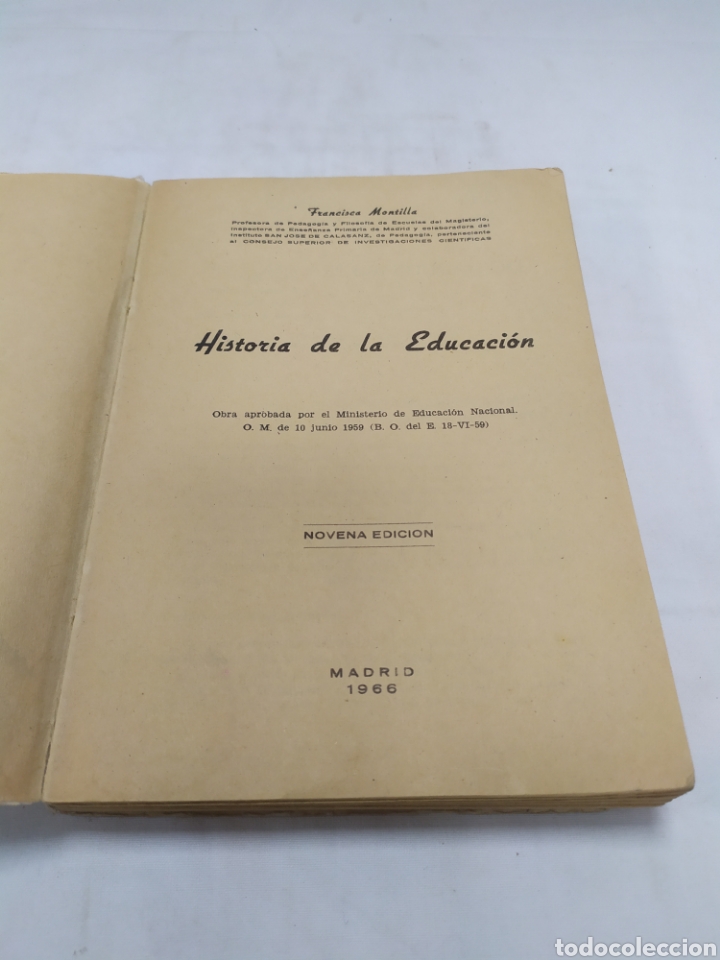 Libros de segunda mano: Historia de la educaci&oacute;n, Francisca Montilla, 1966 - Foto 3