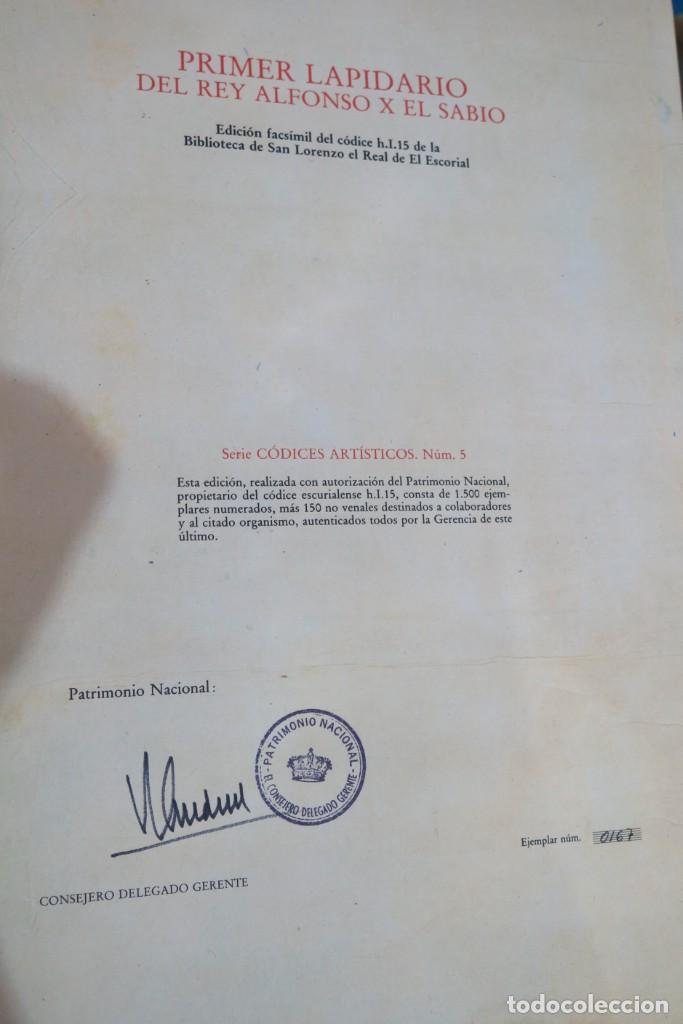 Libros de segunda mano: PRIMER LAPIDARIO DEL REY ALFONSO X EL SABIO. FACS&Iacute;MIL. 1500 EJEMPLARES - Foto 3