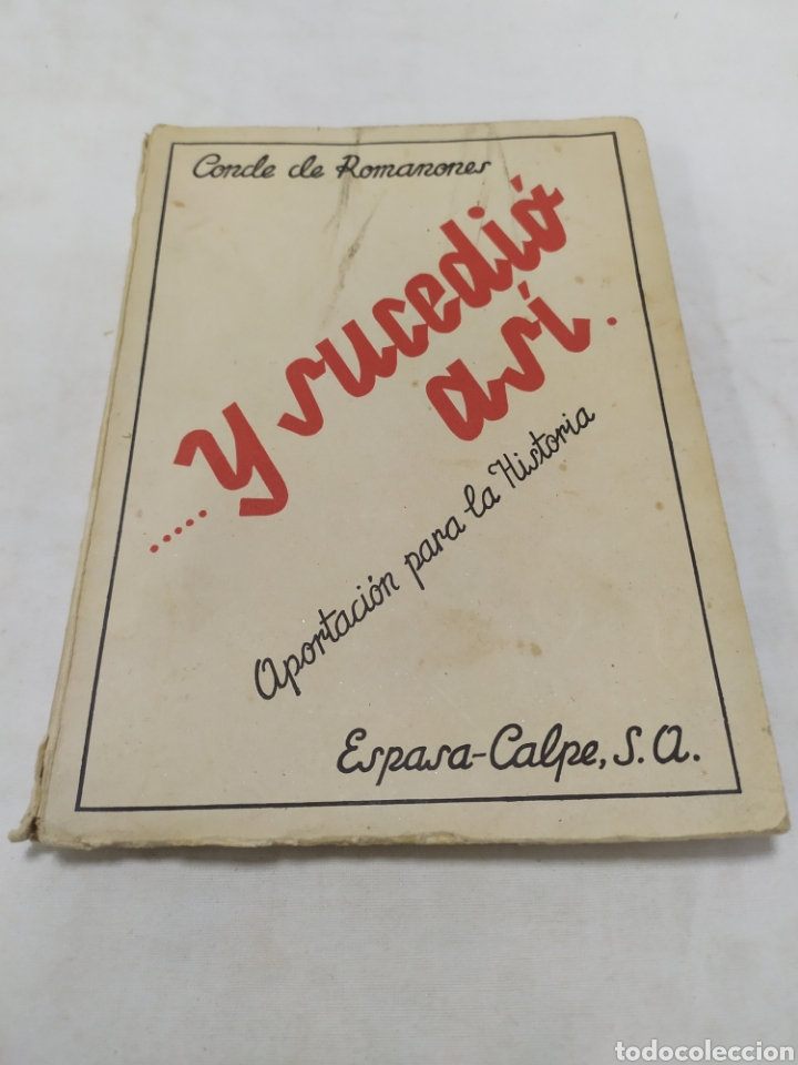 Libros de segunda mano: Y sucedi&oacute; as&iacute;, Espasa Calpe, 1947 - Foto 1