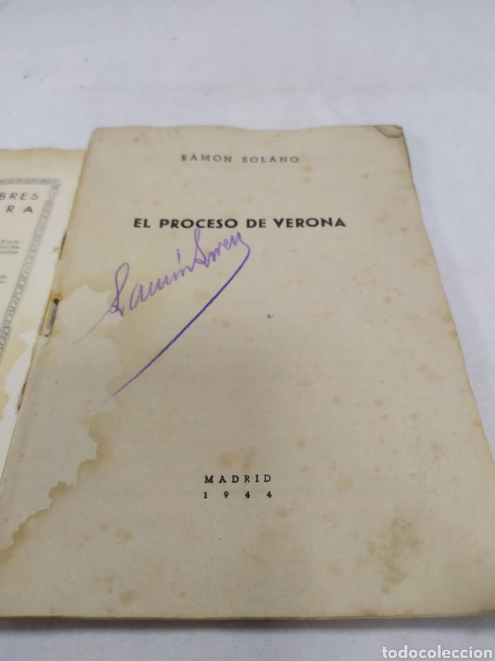 Libros de segunda mano: El proceso de Verona, Ram&oacute;n Solano, 1944 - Foto 3
