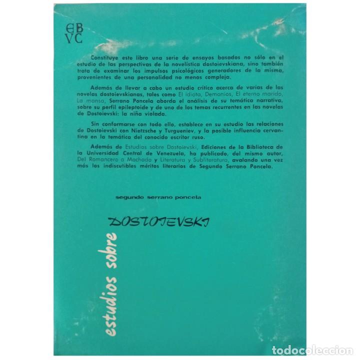 Libros de segunda mano: ESTUDIOS SOBRE DOSTOIEVSKI. Serrano Poncela, Segundo - Foto 2