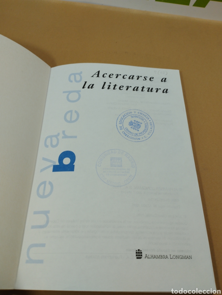 Libros de segunda mano: Acercarse a la literatura. Nueva breda. - Foto 3