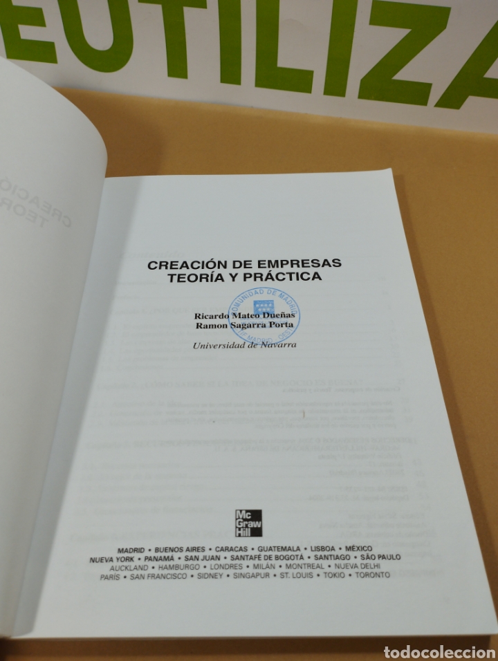 Libros de segunda mano: Creaci&oacute;n de empresas teor&iacute;a y pr&aacute;ctica. Mcgraw Hill. - Foto 4