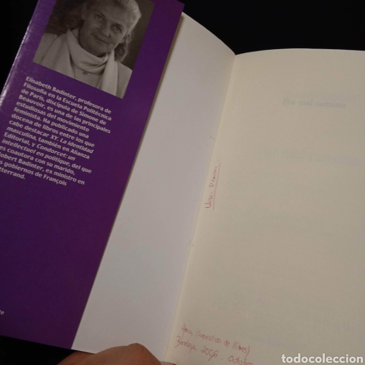 Libros de segunda mano: POR MAL CAMINO - ELISABETH BADINTER - ALIANZA 2004 - Foto 3