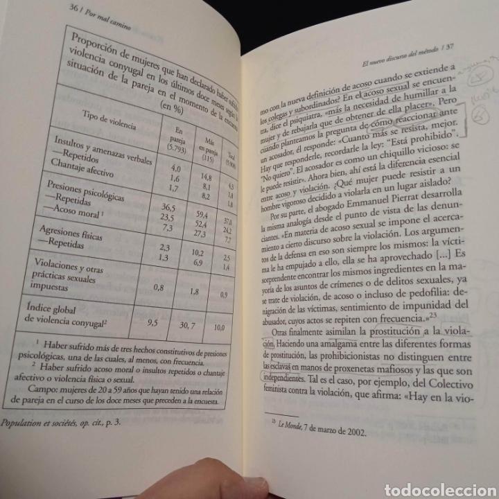 Libros de segunda mano: POR MAL CAMINO - ELISABETH BADINTER - ALIANZA 2004 - Foto 6