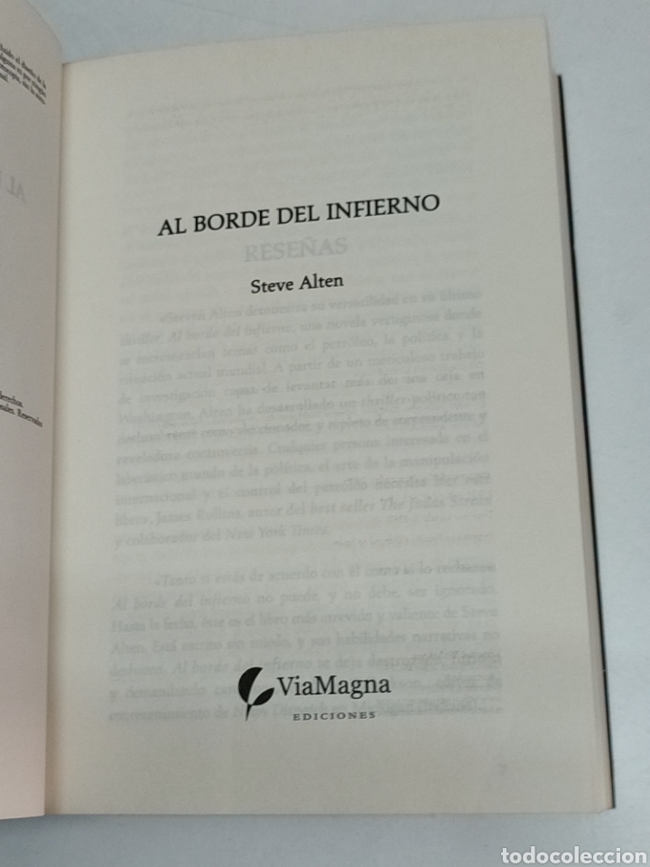 Libros de segunda mano: Steve Alten Al borde del infierno - Foto 2