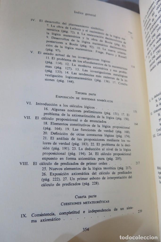 Libros de segunda mano: LA LOGICA SIMBOLICA. AGAZZI EVANDRO - Foto 3