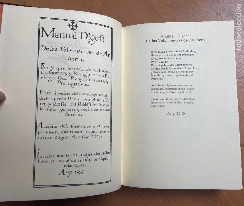 Libros de segunda mano: MANUAL DIGEST, Antoni Fiter i Rossell, FACSIMIL - Foto 2