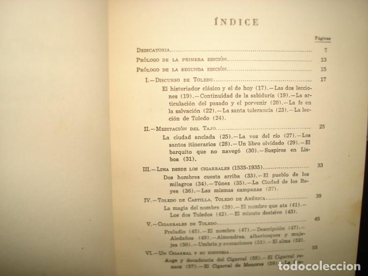 Libros de segunda mano: 171- ELOGIO Y NOSTALGIA DE TOLEDO - G. MARA&Ntilde;&Oacute;N - 1958 - Foto 5