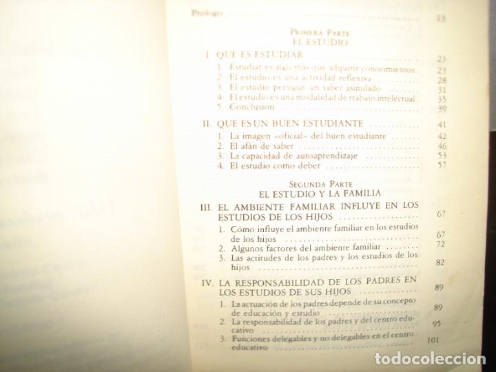 Libros de segunda mano: 32- LOS PADRES Y LOS ESTUDIOS DE SUS HIJOS - GERARDO CASTILLO - Foto 4