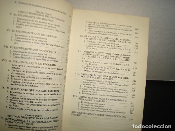 Libros de segunda mano: 32- LOS PADRES Y LOS ESTUDIOS DE SUS HIJOS - GERARDO CASTILLO - Foto 5