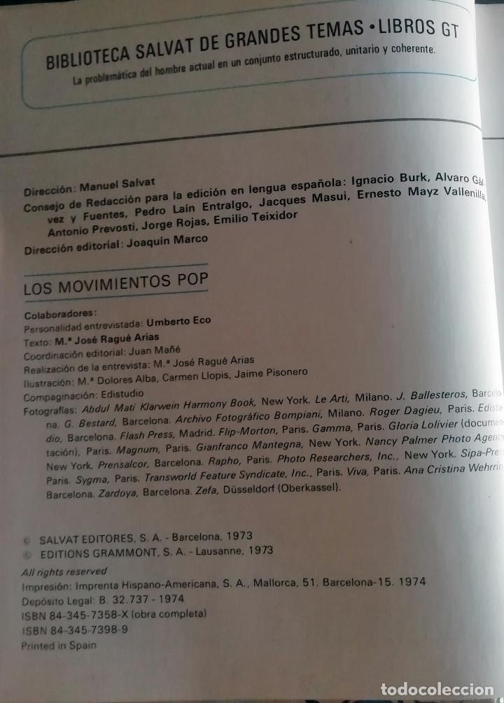Libros de segunda mano: LOS MOVIMIENTOS POP BIBLIOTECA SALVAT - Foto 3