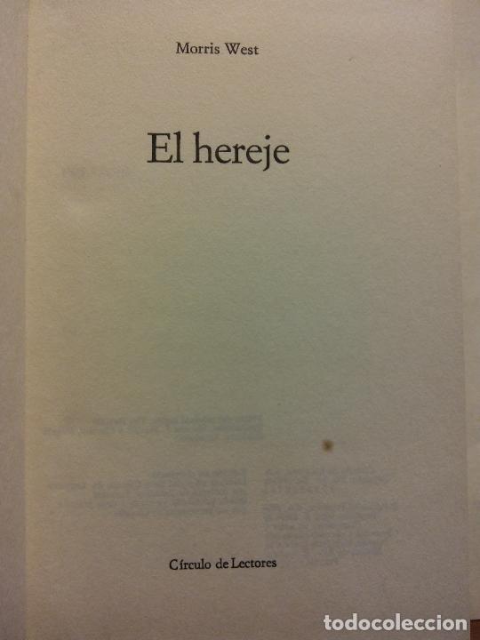 Libros de segunda mano: EL HEREJE. MORRIS WEST. CIRCULO DE LECTORES - Foto 1