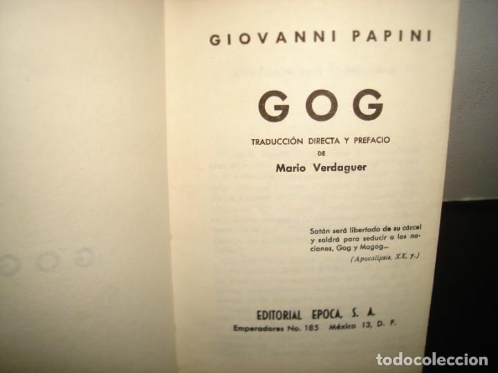 Libros de segunda mano: 33- GOG - GIOVANNI PAPINI - 1986 - Foto 3