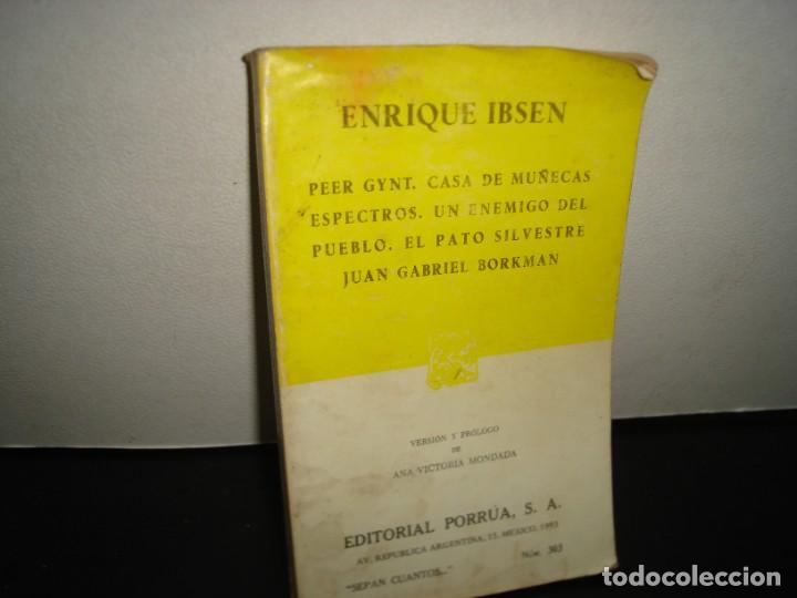 Libros de segunda mano: 33- ENRIQUE IBSEN, VARIAS OBRAS - Foto 1