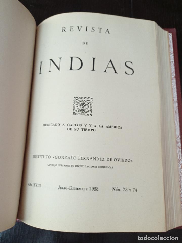 Libros de segunda mano: REVISTA DE INDIAS - A&Ntilde;O 1958 COMPLETO - Foto 9