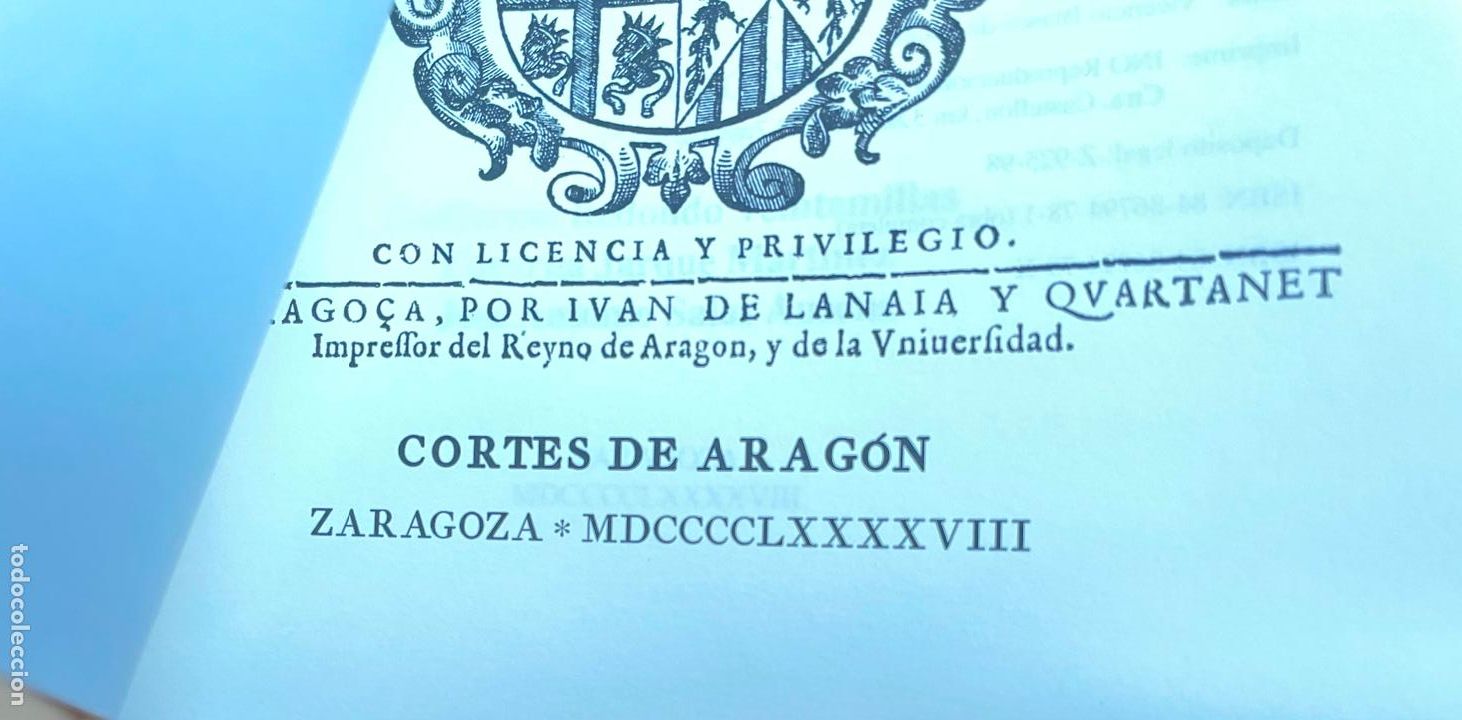 Libros de segunda mano: HISTORIAS ECCLESIASTICAS Y SECULARES DE ARAGON, JUAN DE LANUZA Facsimil - Foto 7
